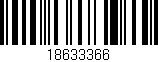 Código de barras (EAN, GTIN, SKU, ISBN): '18633366'