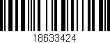 Código de barras (EAN, GTIN, SKU, ISBN): '18633424'