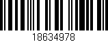 Código de barras (EAN, GTIN, SKU, ISBN): '18634978'