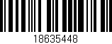 Código de barras (EAN, GTIN, SKU, ISBN): '18635448'