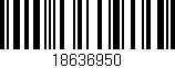 Código de barras (EAN, GTIN, SKU, ISBN): '18636950'