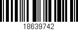 Código de barras (EAN, GTIN, SKU, ISBN): '18639742'