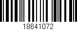 Código de barras (EAN, GTIN, SKU, ISBN): '18641072'