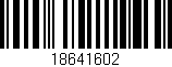 Código de barras (EAN, GTIN, SKU, ISBN): '18641602'