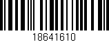 Código de barras (EAN, GTIN, SKU, ISBN): '18641610'