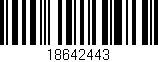 Código de barras (EAN, GTIN, SKU, ISBN): '18642443'