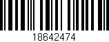 Código de barras (EAN, GTIN, SKU, ISBN): '18642474'