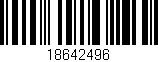 Código de barras (EAN, GTIN, SKU, ISBN): '18642496'