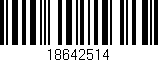 Código de barras (EAN, GTIN, SKU, ISBN): '18642514'