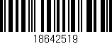 Código de barras (EAN, GTIN, SKU, ISBN): '18642519'