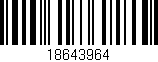 Código de barras (EAN, GTIN, SKU, ISBN): '18643964'