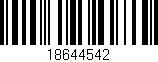 Código de barras (EAN, GTIN, SKU, ISBN): '18644542'