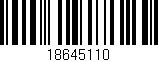 Código de barras (EAN, GTIN, SKU, ISBN): '18645110'