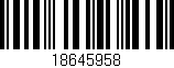 Código de barras (EAN, GTIN, SKU, ISBN): '18645958'