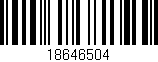 Código de barras (EAN, GTIN, SKU, ISBN): '18646504'