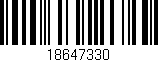 Código de barras (EAN, GTIN, SKU, ISBN): '18647330'