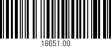 Código de barras (EAN, GTIN, SKU, ISBN): '18651.00'