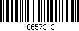 Código de barras (EAN, GTIN, SKU, ISBN): '18657313'