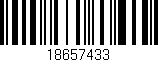 Código de barras (EAN, GTIN, SKU, ISBN): '18657433'
