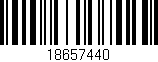 Código de barras (EAN, GTIN, SKU, ISBN): '18657440'
