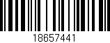 Código de barras (EAN, GTIN, SKU, ISBN): '18657441'