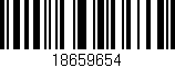 Código de barras (EAN, GTIN, SKU, ISBN): '18659654'