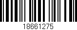 Código de barras (EAN, GTIN, SKU, ISBN): '18661275'