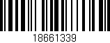 Código de barras (EAN, GTIN, SKU, ISBN): '18661339'