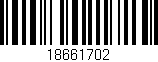 Código de barras (EAN, GTIN, SKU, ISBN): '18661702'