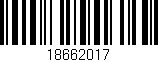 Código de barras (EAN, GTIN, SKU, ISBN): '18662017'