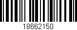Código de barras (EAN, GTIN, SKU, ISBN): '18662150'