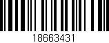 Código de barras (EAN, GTIN, SKU, ISBN): '18663431'
