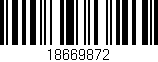 Código de barras (EAN, GTIN, SKU, ISBN): '18669872'