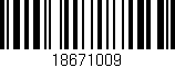 Código de barras (EAN, GTIN, SKU, ISBN): '18671009'