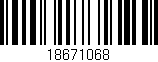 Código de barras (EAN, GTIN, SKU, ISBN): '18671068'