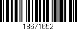 Código de barras (EAN, GTIN, SKU, ISBN): '18671652'