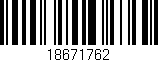 Código de barras (EAN, GTIN, SKU, ISBN): '18671762'