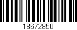 Código de barras (EAN, GTIN, SKU, ISBN): '18672850'