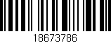 Código de barras (EAN, GTIN, SKU, ISBN): '18673786'
