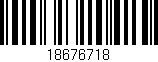 Código de barras (EAN, GTIN, SKU, ISBN): '18676718'