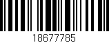 Código de barras (EAN, GTIN, SKU, ISBN): '18677785'