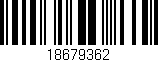 Código de barras (EAN, GTIN, SKU, ISBN): '18679362'