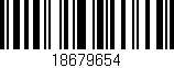 Código de barras (EAN, GTIN, SKU, ISBN): '18679654'