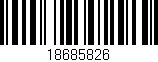 Código de barras (EAN, GTIN, SKU, ISBN): '18685826'
