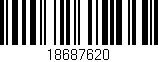 Código de barras (EAN, GTIN, SKU, ISBN): '18687620'