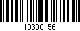 Código de barras (EAN, GTIN, SKU, ISBN): '18688156'