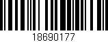 Código de barras (EAN, GTIN, SKU, ISBN): '18690177'