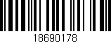 Código de barras (EAN, GTIN, SKU, ISBN): '18690178'