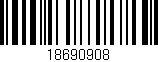 Código de barras (EAN, GTIN, SKU, ISBN): '18690908'