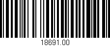 Código de barras (EAN, GTIN, SKU, ISBN): '18691.00'